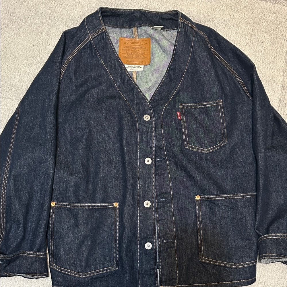 Levi's Dark Blue Denim Cardigan *out of stock online*